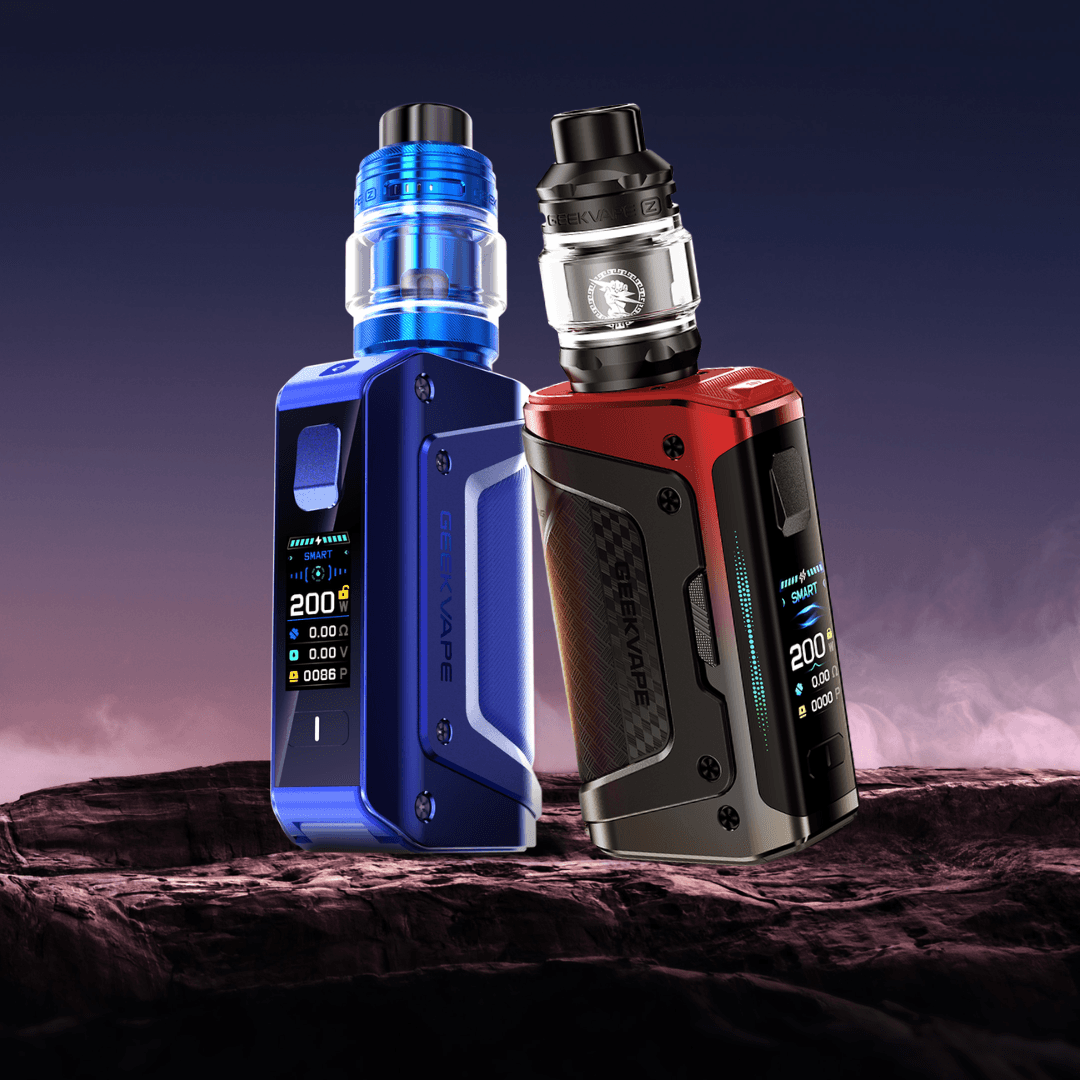 Geekvape Legend 5 vs Legend 3 vape kits showcasing their designs and features.