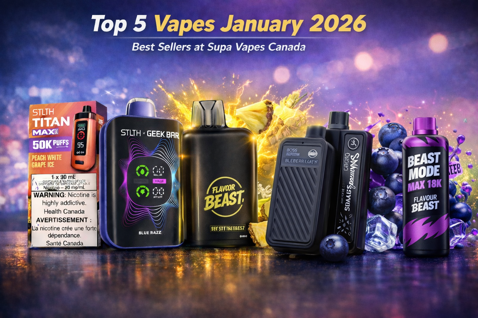 Top 5 Vapes Our Customers Actually Bought in January 2026 (Supa Vapes Bestsellers)