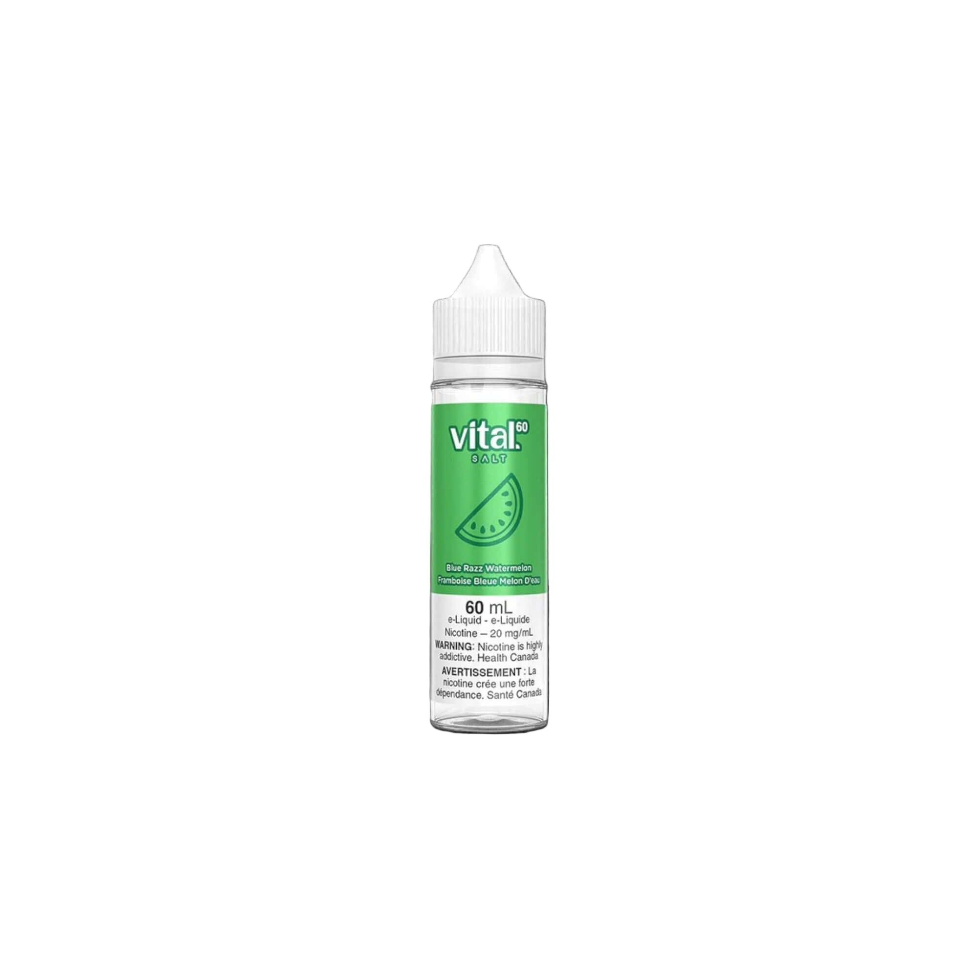 VITAL 60mL Salt Nic Vape E-juice bottle watermelon flavor.