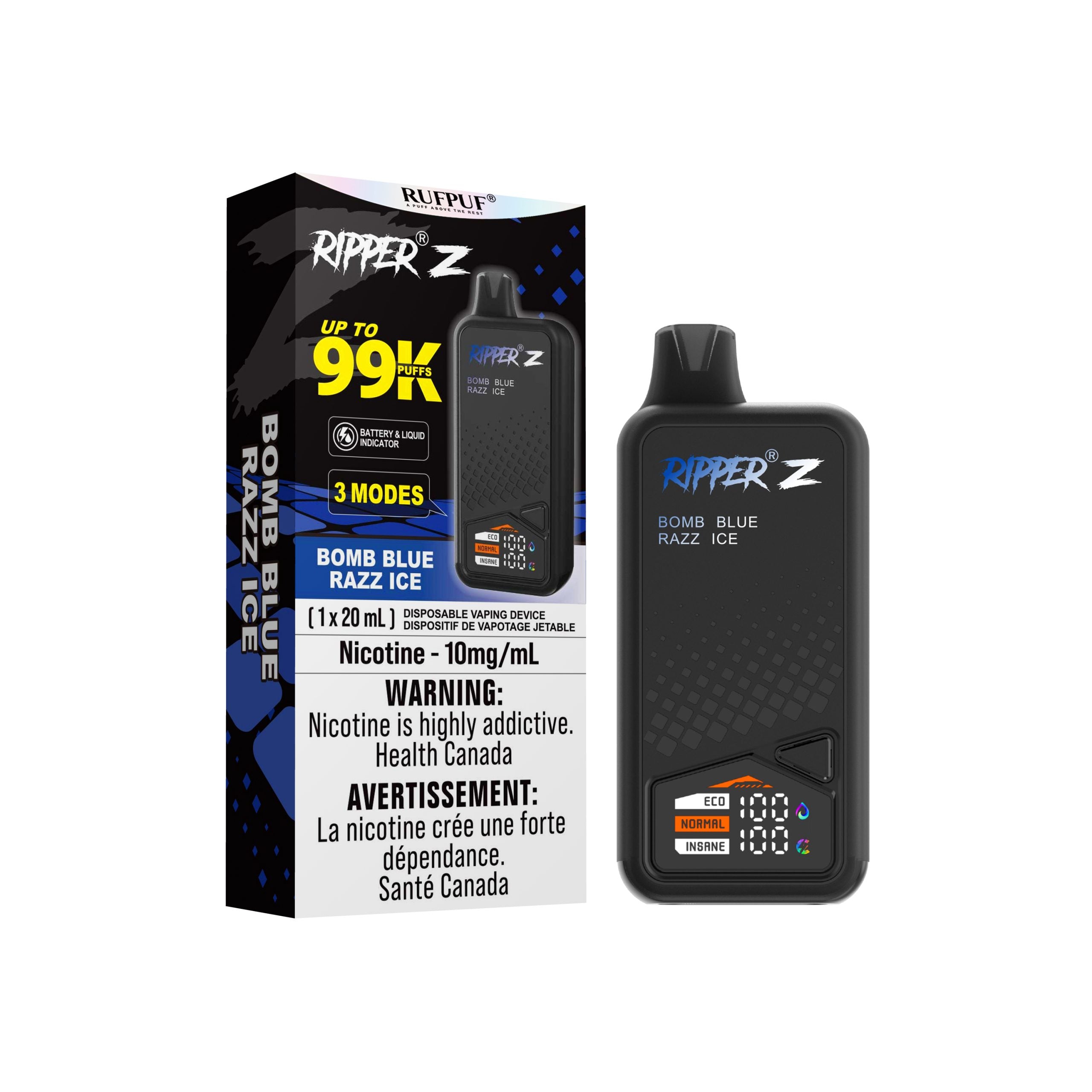Ripper Z - 99K Disposable Vape (10MG) ~ RufPuf Canada