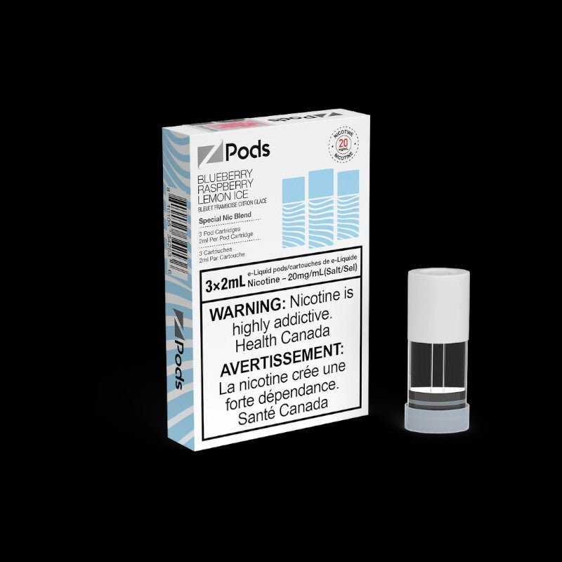 Z Pods Mango Pineapple Ice flavour pod, 20mg nicotine blend, smooth and satisfying throat hit, ideal for Ontario and Quebec vapers.