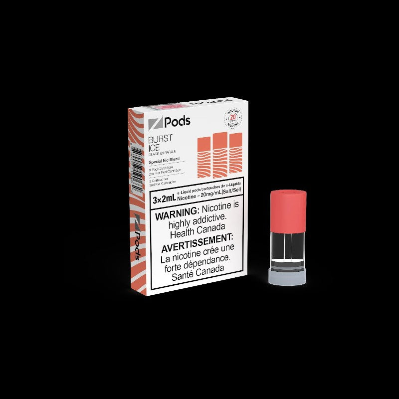 Z Pods, Blueberry Dragon Fruit Guava flavour with 20mg nicotine strength, balanced and satisfying vape, pre-filled pod ideal for vapers in Ontario and Quebec.