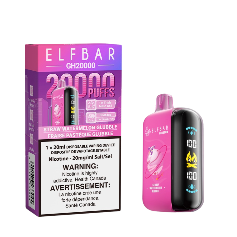 Elf Bar GH20K Disposable Vape, Berry Blast flavour, sweet and tart mixed berry taste, bold and refreshing disposable vape, perfect for vapers in Ontario and Quebec.