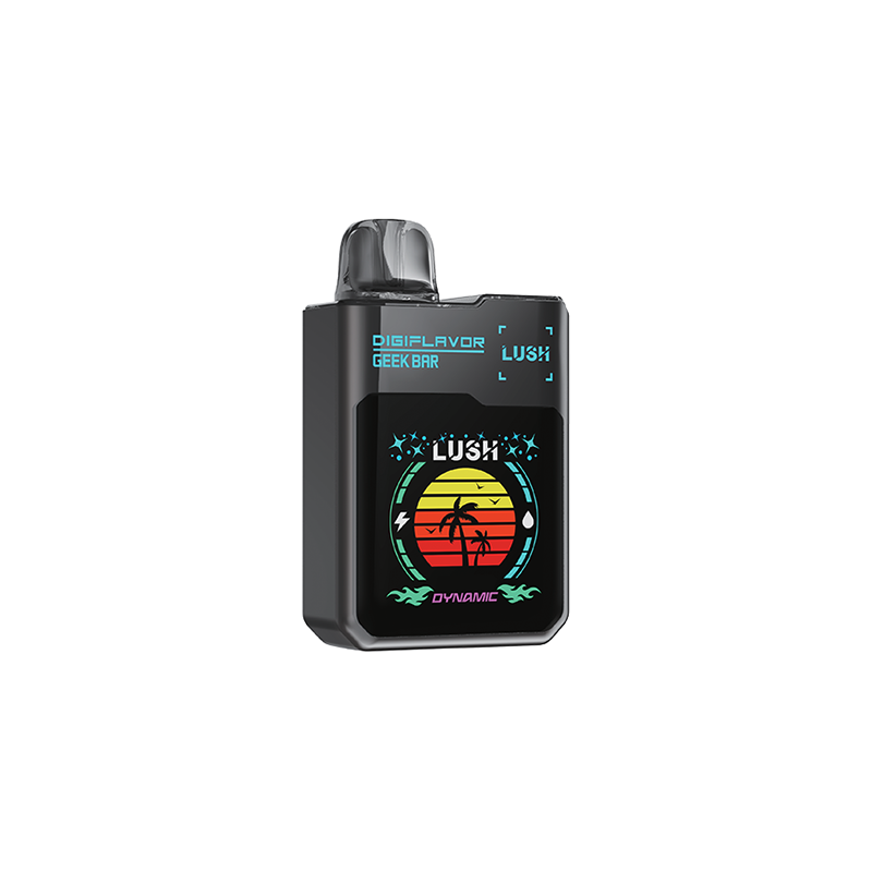 Geek Bar Digiflavor Lush, Polar Mint flavour, rechargeable 820mAh battery, dual vaping modes, premium vape satisfaction for Ontario and Quebec users.