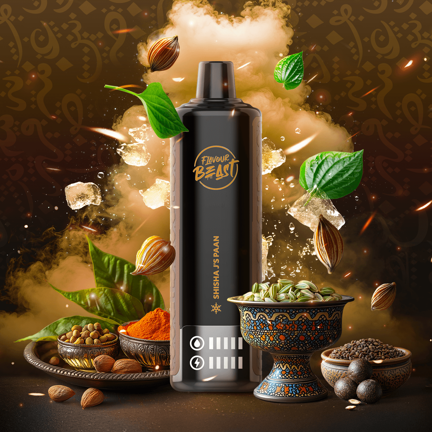 Flavour Beast Beast Bar, Weekend Watermelon flavour, 3mg/mL nicotine strength, premium shisha-inspired taste with adjustable airflow for smooth vaping experience, perfect for Ontario and Quebec vapers.