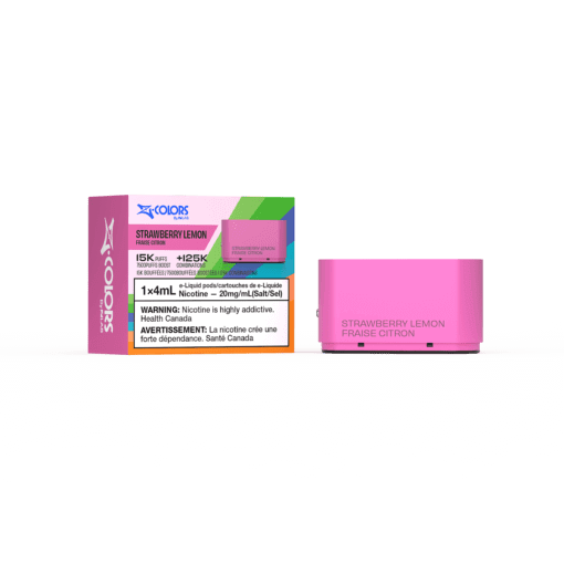 Z-Colors (Zpods) 15K Pod, Rootstock flavour, adjustable wattage with LED juice-level indicators, customizable vaping experience, designed for Ontario and Quebec vapers.