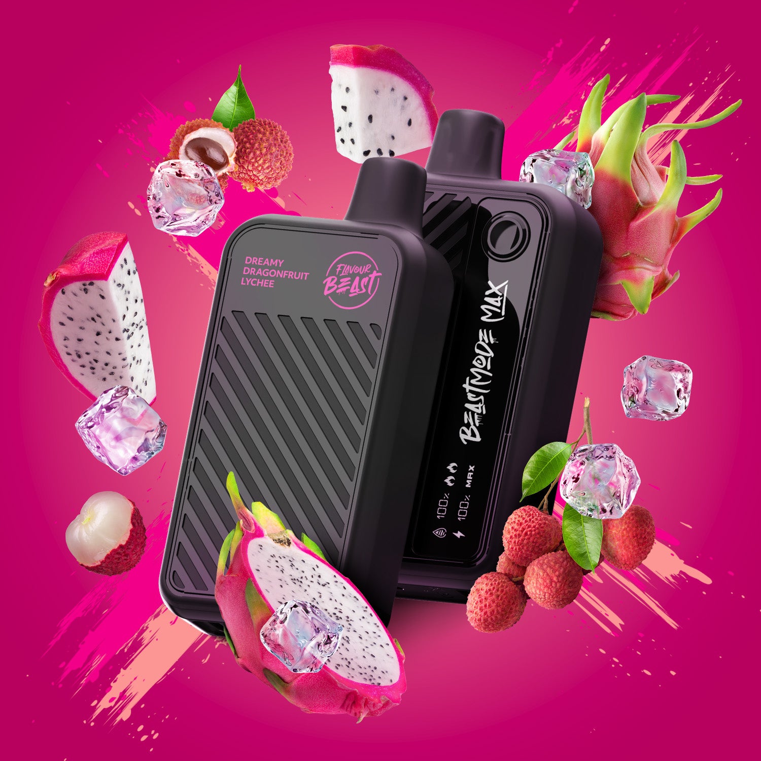 Flavour Beast Beast Mode MAX, Watermelon G flavour, refreshing and juicy vape with long-lasting puffs and powerful three-mode performance, perfect for Ontario and Quebec vapers.