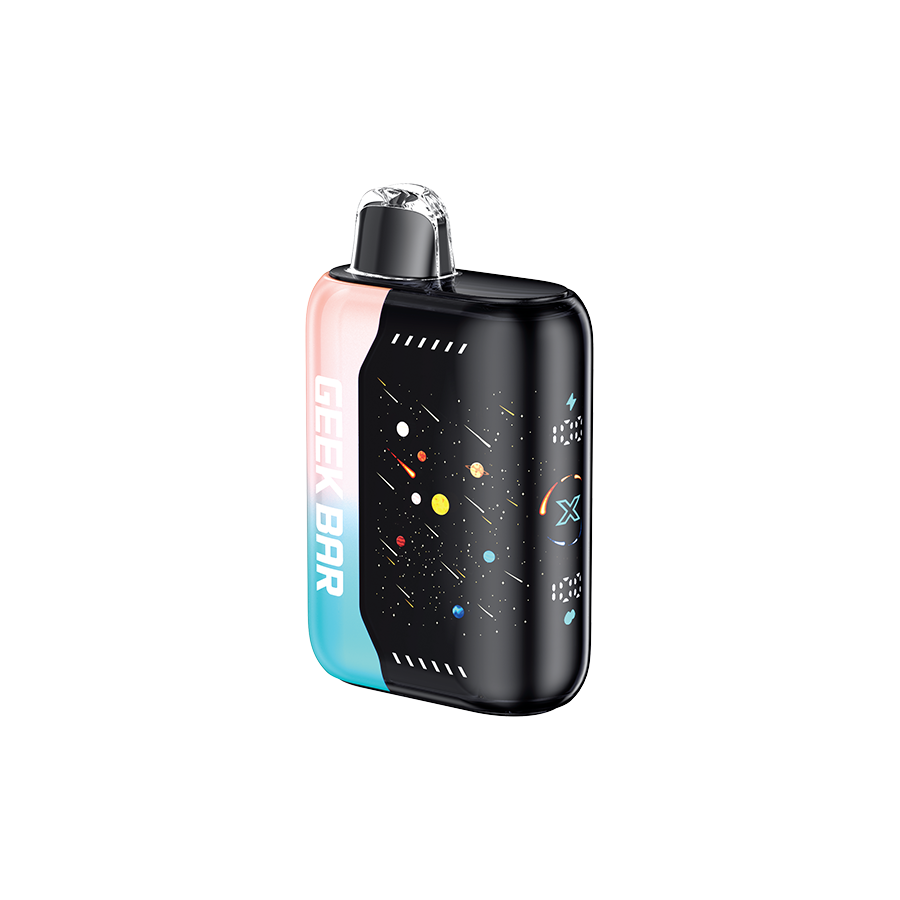 Geek Bar Pulse X 25K, White Grape Ice flavour, up to 25,000 puffs with adjustable airflow for a smooth and flavorful vape, designed for Ontario and Quebec vape enthusiasts.