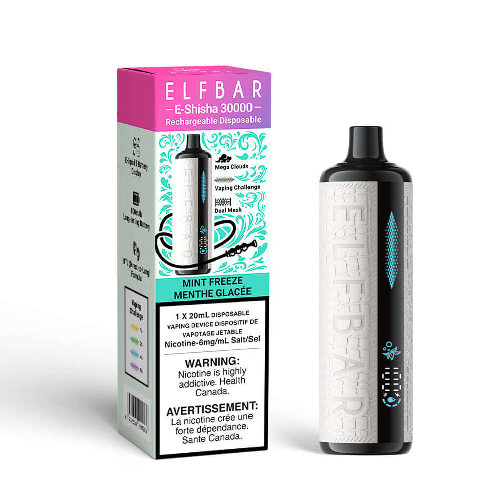 Mint Freeze Elf Bar E-Shisha Rechargeable Disposable