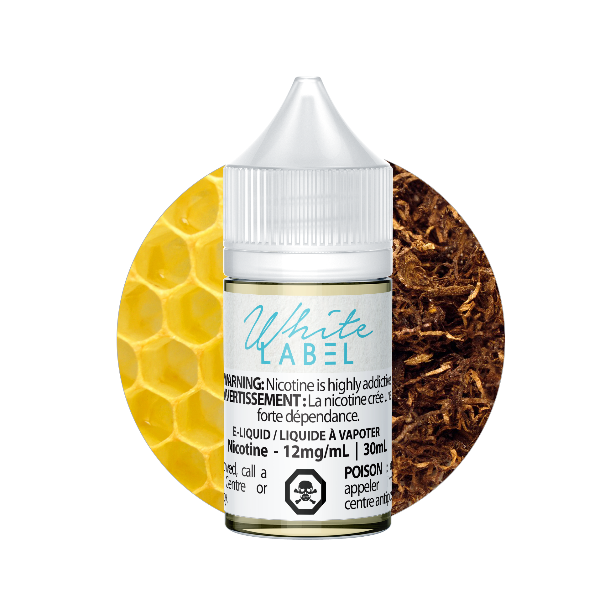 White Label Black Tab (Honey Tab) 30mL freebase e-liquid