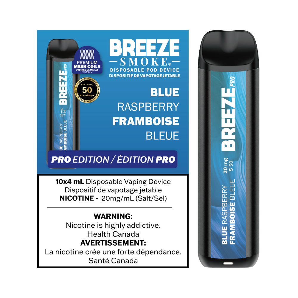 Breeze Pro S50 4mL Disposable Vape - Blue Raspberry