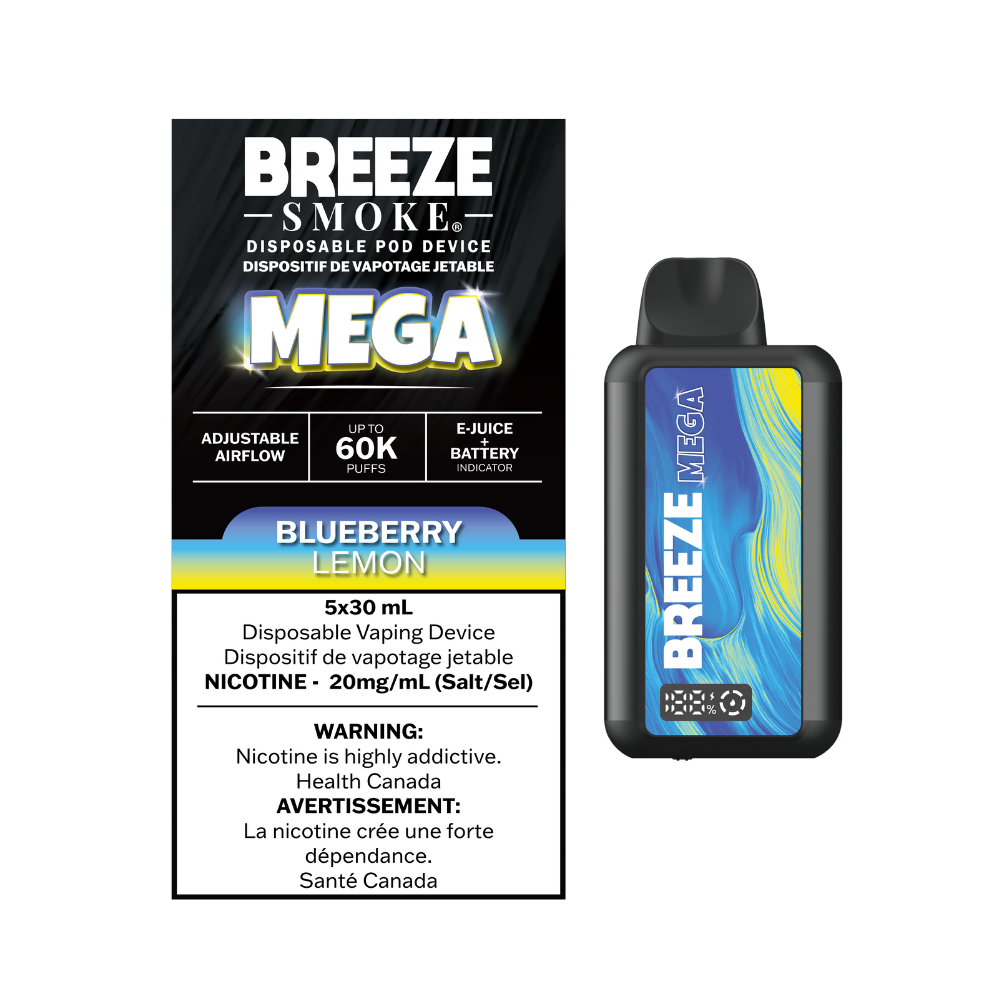 Breeze Mega 30mL - Blueberry Lemon