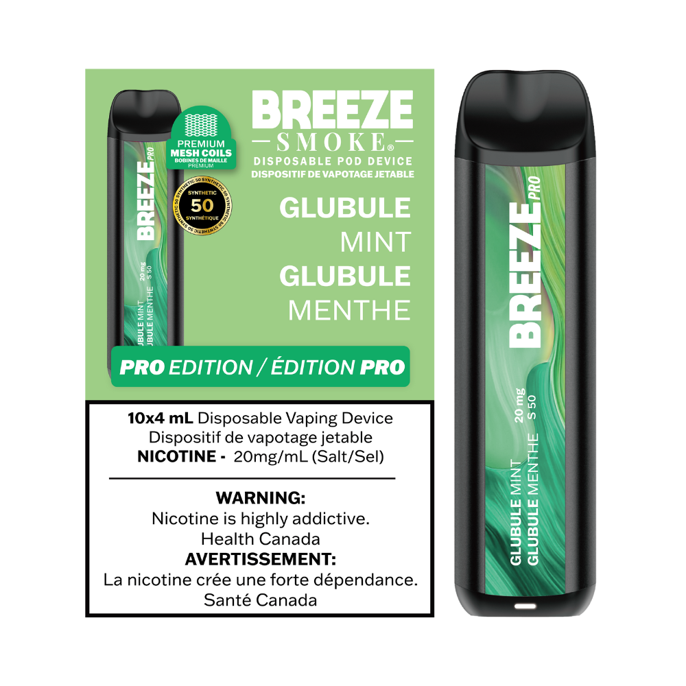 Breeze Pro S50 4mL Disposable Vape - Globule Mint