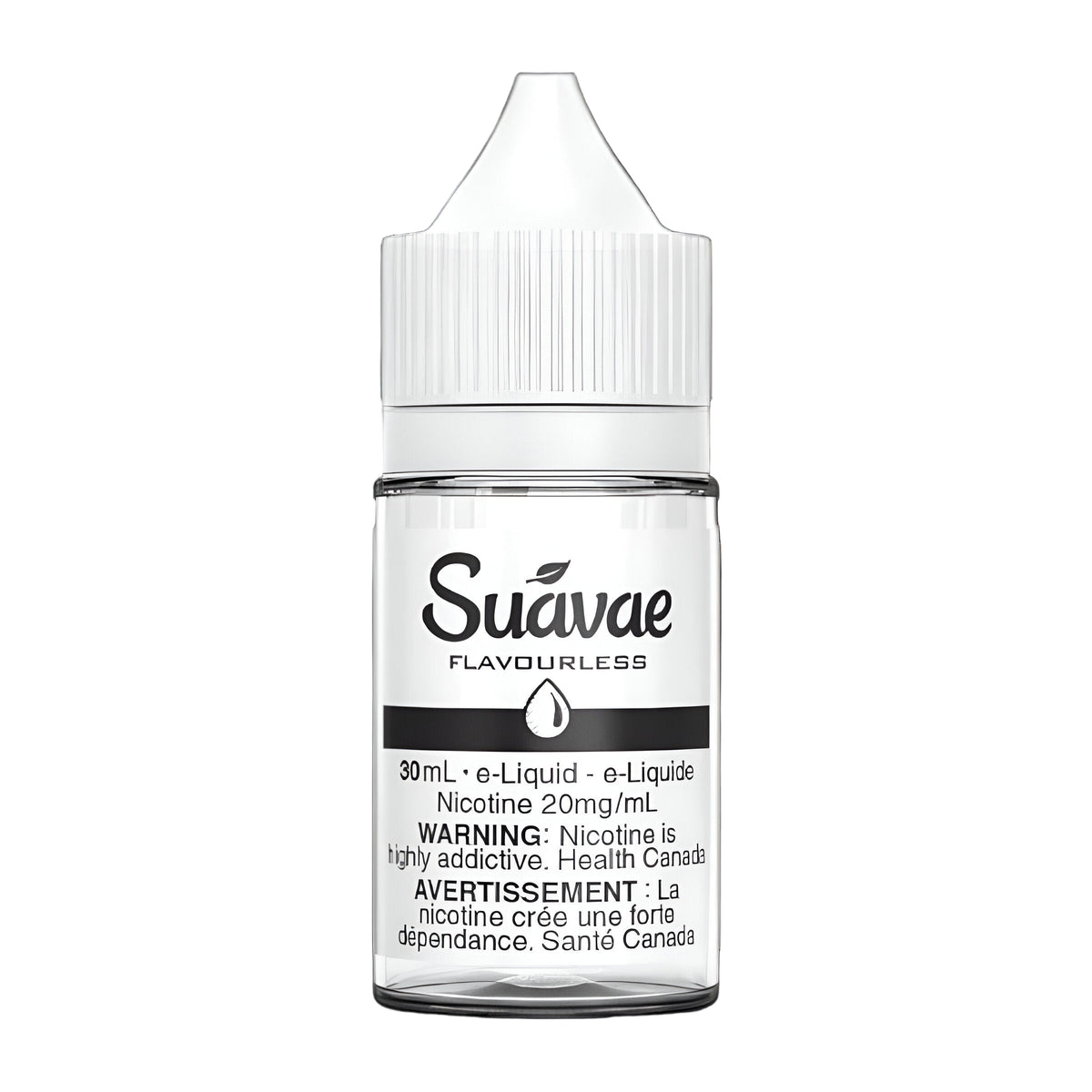 SUAVAE Flavourless 12mg nicotine e-liquid, pure and clean vaping experience, ideal for Ontario and Quebec vapers