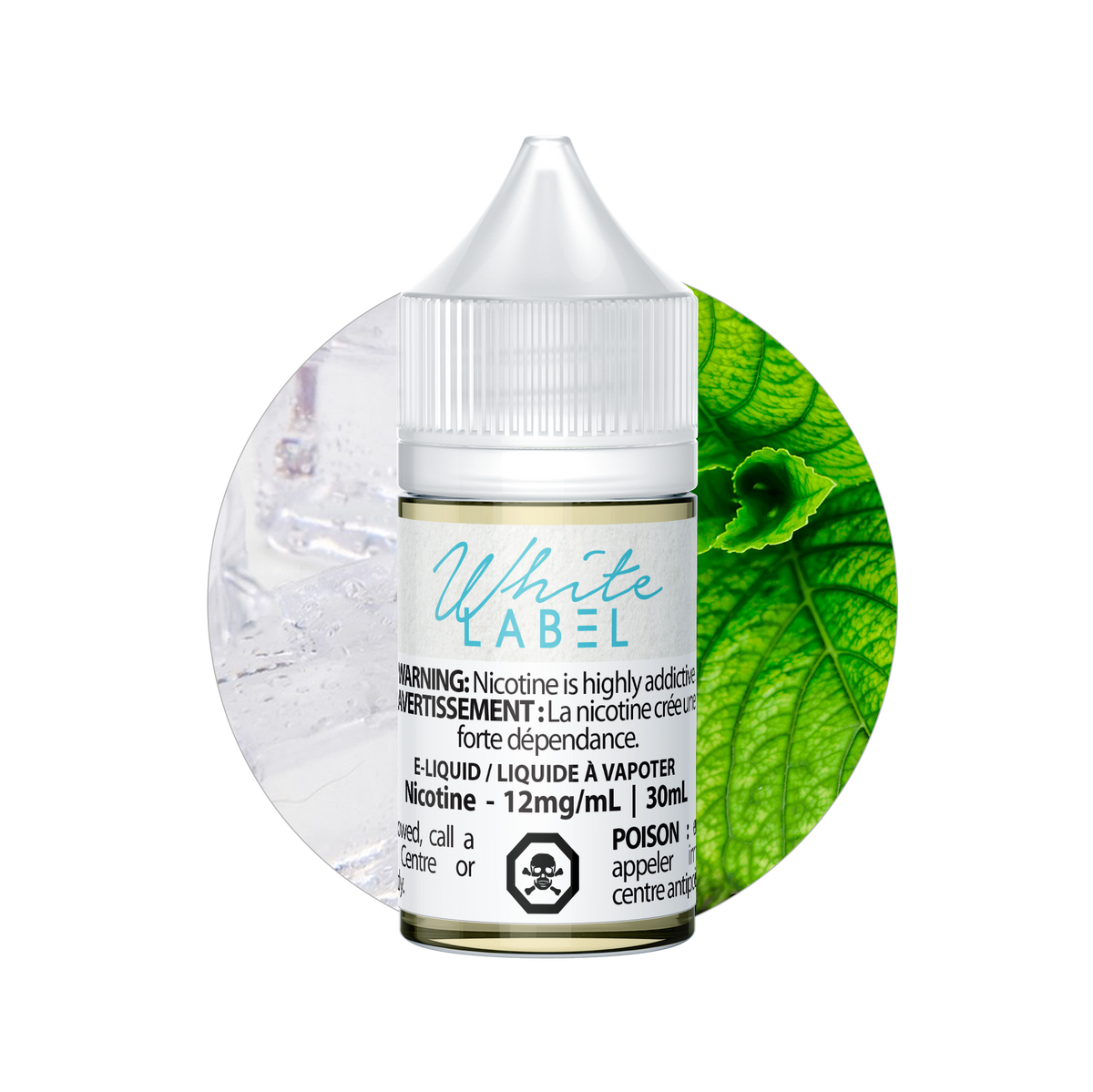 White Label Icy Menthol 30mL freebase e-liquid