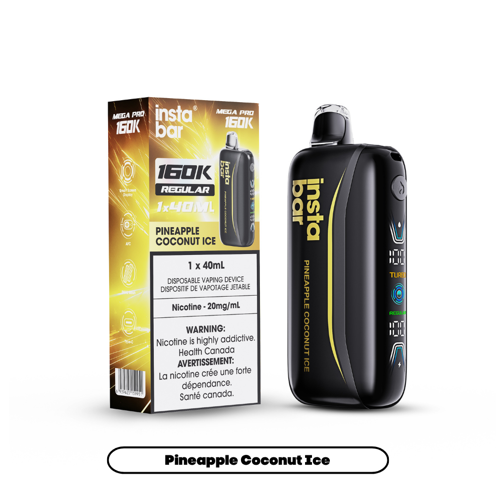 Insta Bar Mega Pro 160K Pineapple Coconut Ice Disposable Vape - Supa Vapes