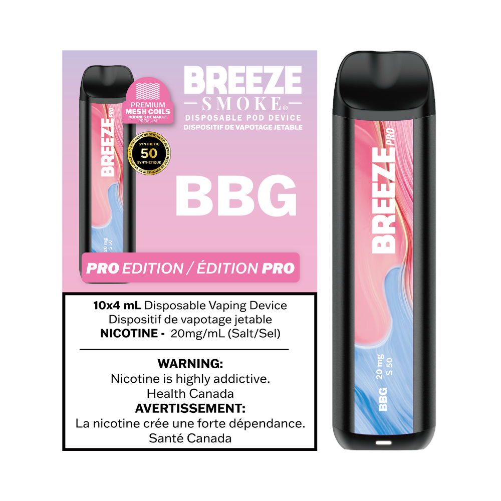 Breeze Pro S50 4mL Disposable Vape - Pink G