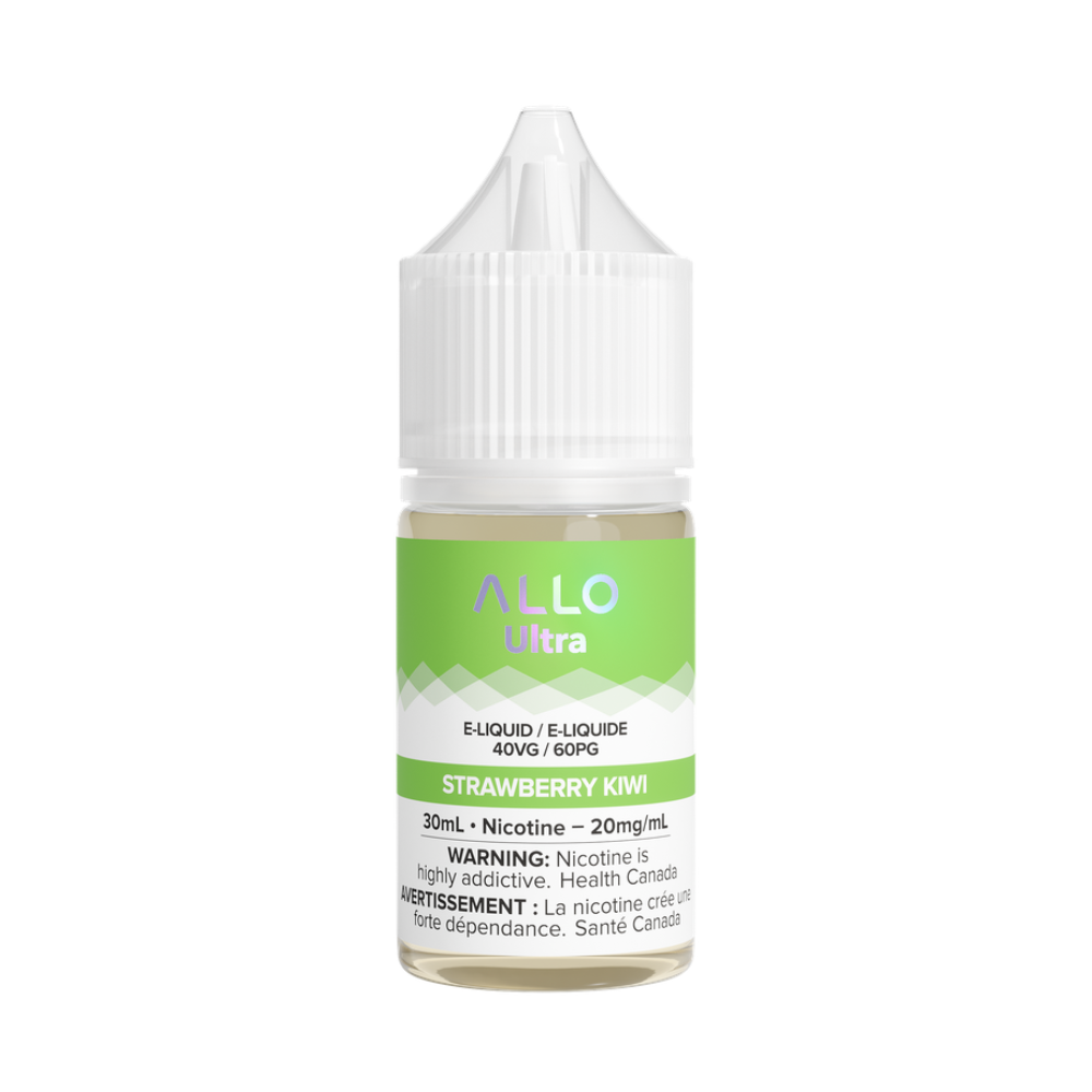 Allo Ultra Strawberry Kiwi 30mL 20mg Salt Nic E-Liquid bottle