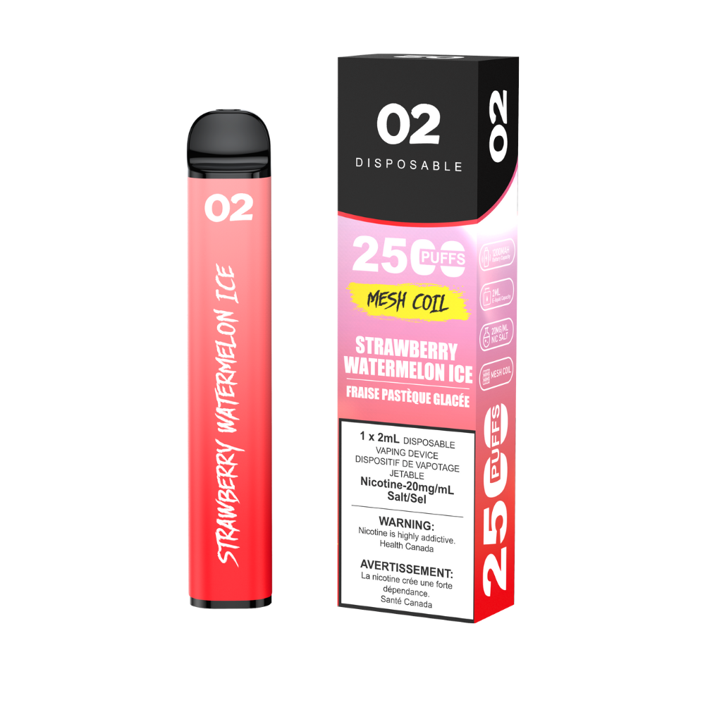 O2 2500 - Strawberry Watermelon Ice