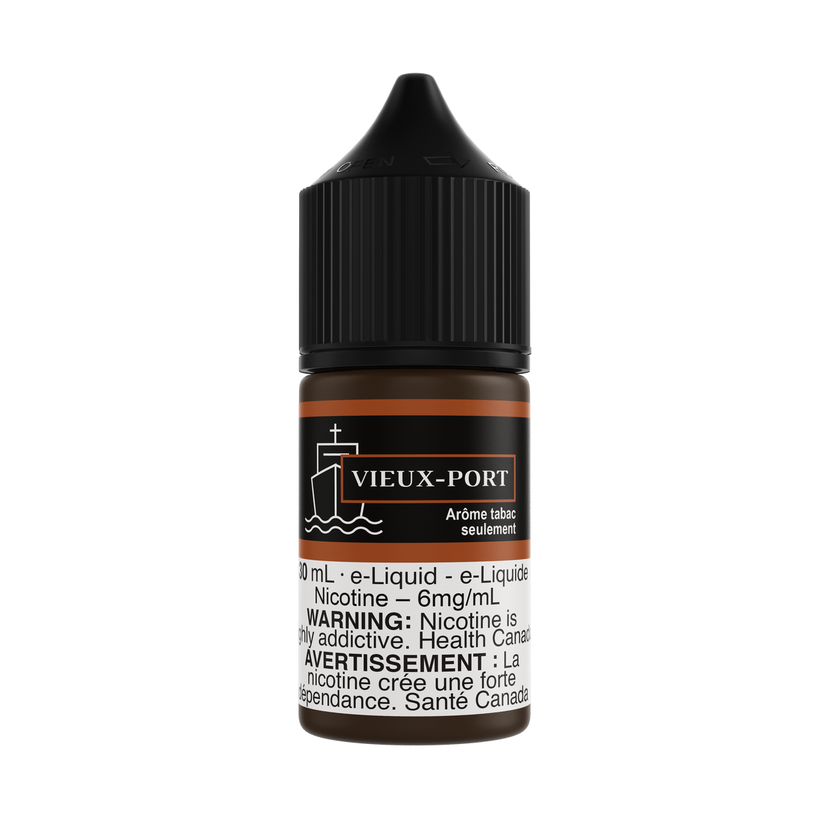 MTL Original Freebase 50/50 e-liquid, 30mL bottle, smooth Montreal-inspired blend for mouth-to-lung vaping.