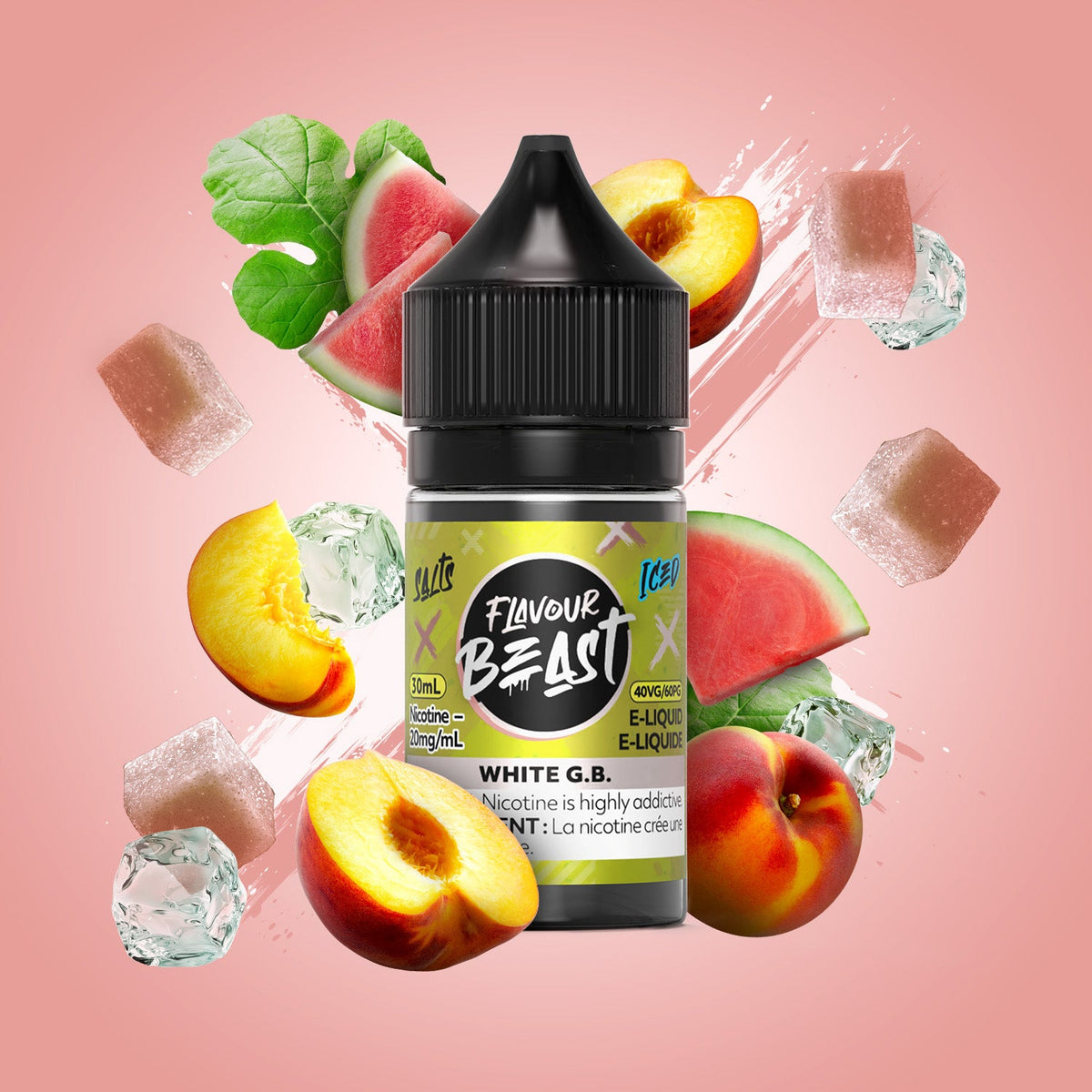 Flavour Beast E-Liquid Salt 30mL White G.B. Iced - Supa Vapes