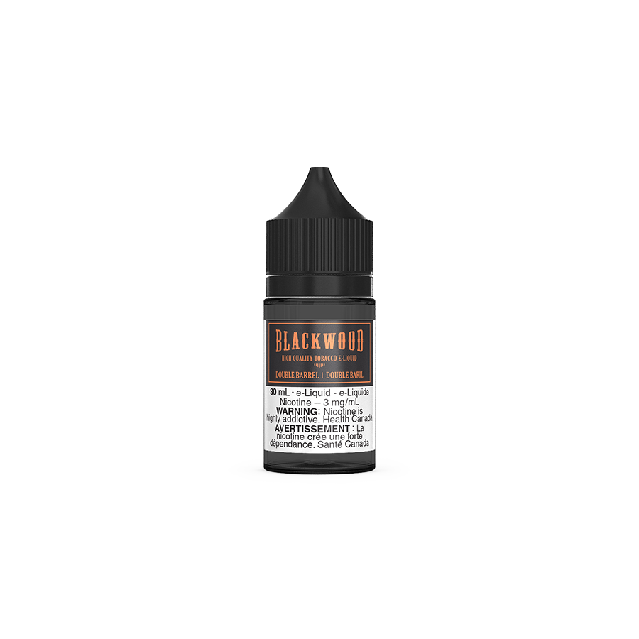 BLACKWOOD 30mL, Double Barrel flavour, 3mg nicotine tobacco vape, smooth rich flavour tailored for discerning vapers in Ontario and Quebec.