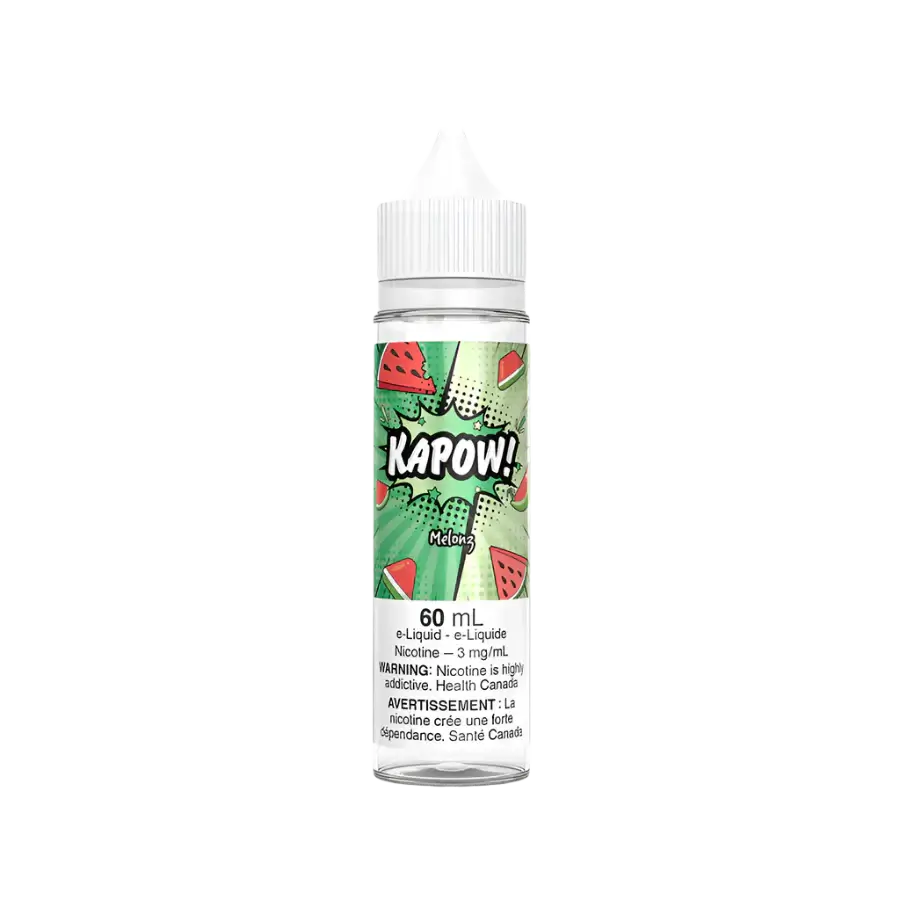 KAPOW! Looper flavour e-juice with 0mg nicotine, sweet candy-inspired vape juice, ideal for Ontario and Quebec vapers.