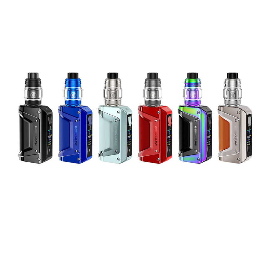 GEEKVAPE Aegis Legend 3 Starter Kit, Black color, featuring AS Chip 4.0 and leakproof top airflow design, durable and powerful vape device, ideal for Ontario and Quebec vape users.