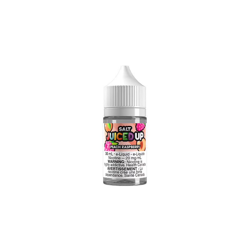 Juiced Up Salt Nic E-Liquid 30mL — Peach Raspberry