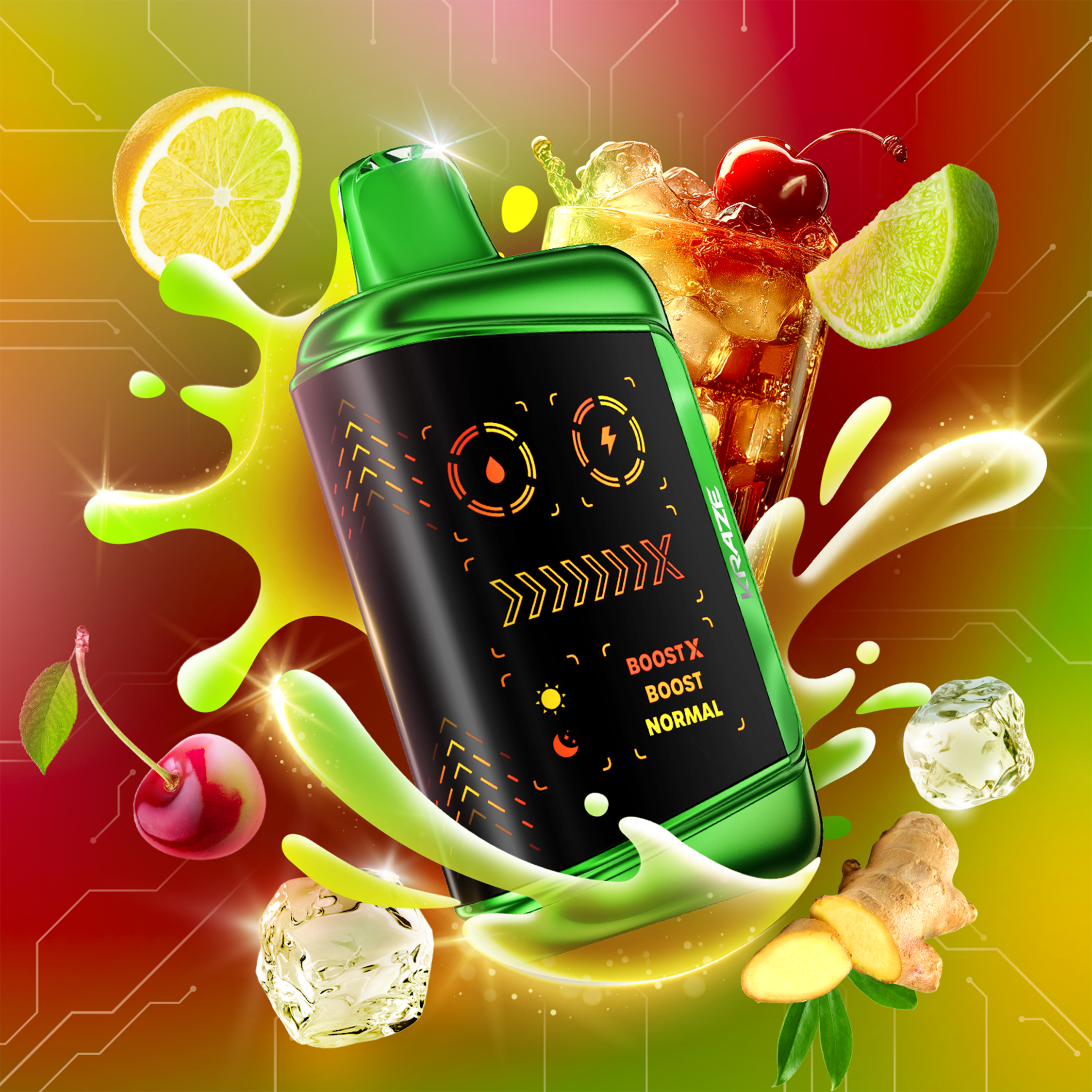 Kraze 48K 20mg Cherry MTN Citrus Ice