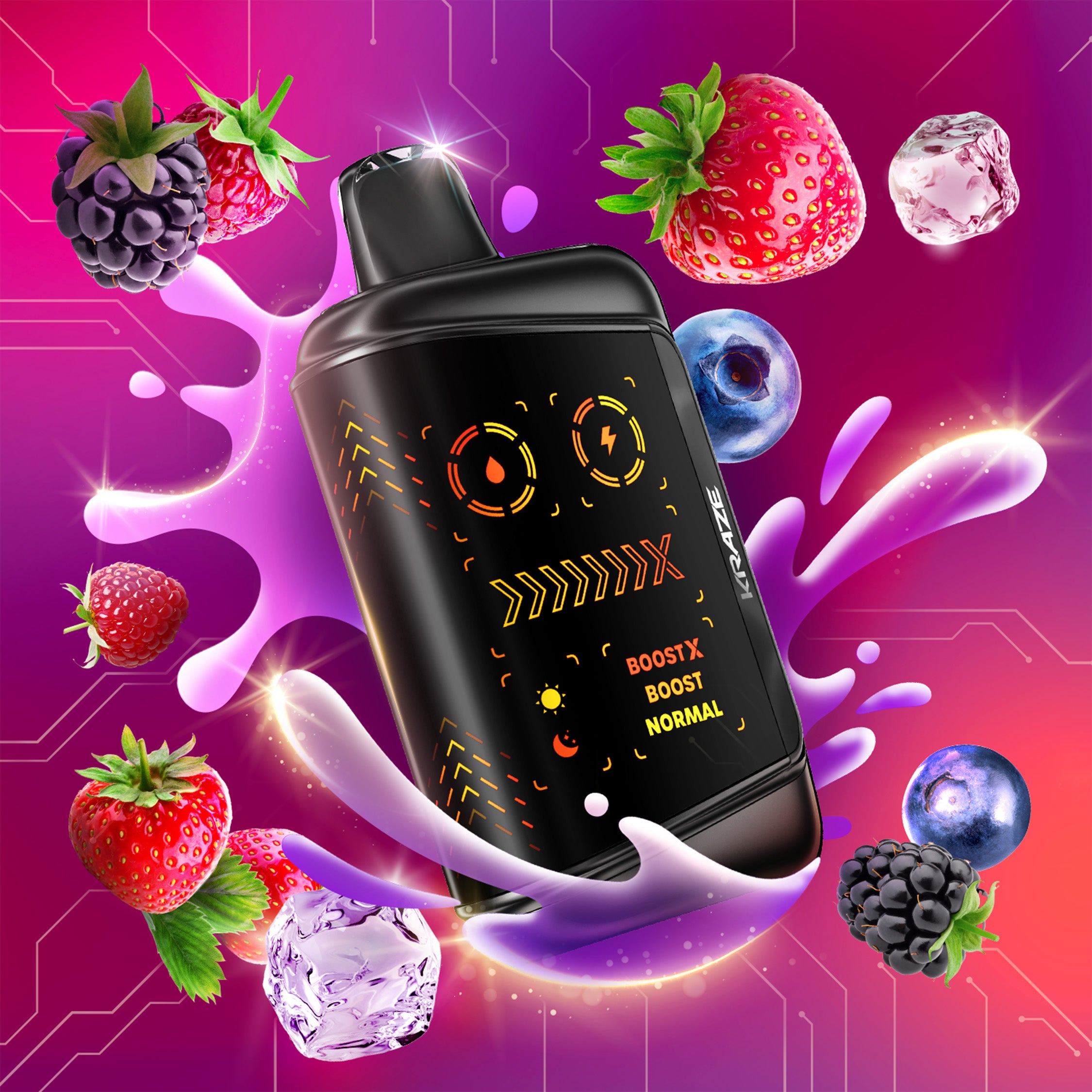 Kraze 48K 20mg Quad Berry Ice