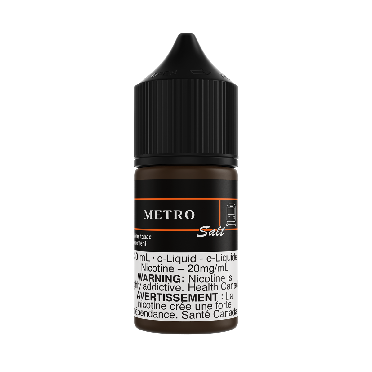 MTL Original Salt Nic e-liquid, 30mL bottle, smooth Montreal-inspired blend for pod and pen mouth-to-lung setups.