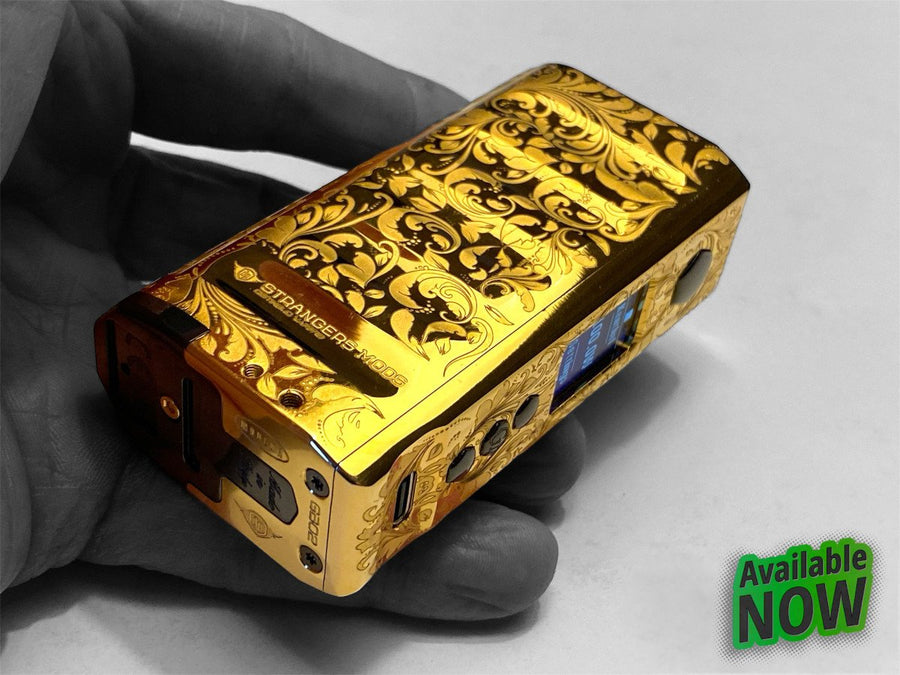 Strangers Mods Ergal21 21700 Gold Bar DNA100C box mod
