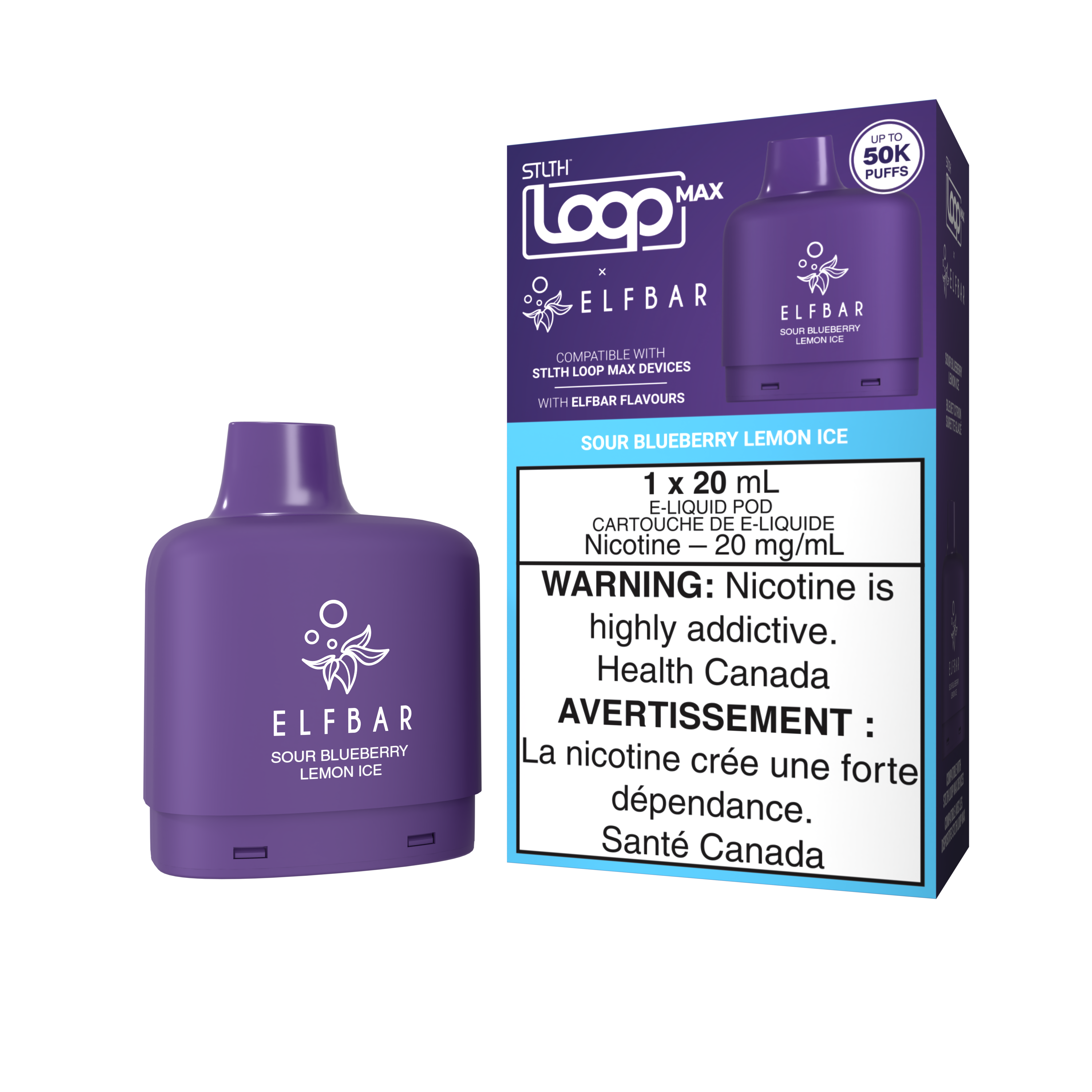 STLTH LOOP MAX ELFBAR SOUR BLUE BERRY LEMON ICE SUPA VAPES BEST ONLINE VAPE SHOP