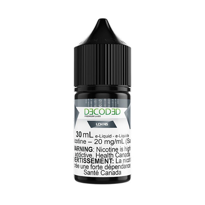 DECODED Salt (30ML) - smooth and satisfying ejuice available in Hawkesbury, Ottawa, and across Ontario.
