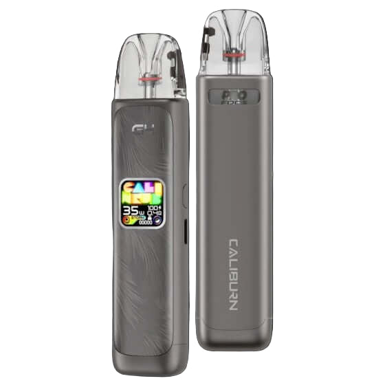 Uwell Caliburn G4 Open Pod Kit 2mL, Karst Grey finish, adjustable vaping modes with smooth flavour control, compact and ideal for Ontario and Quebec vape enthusiasts.