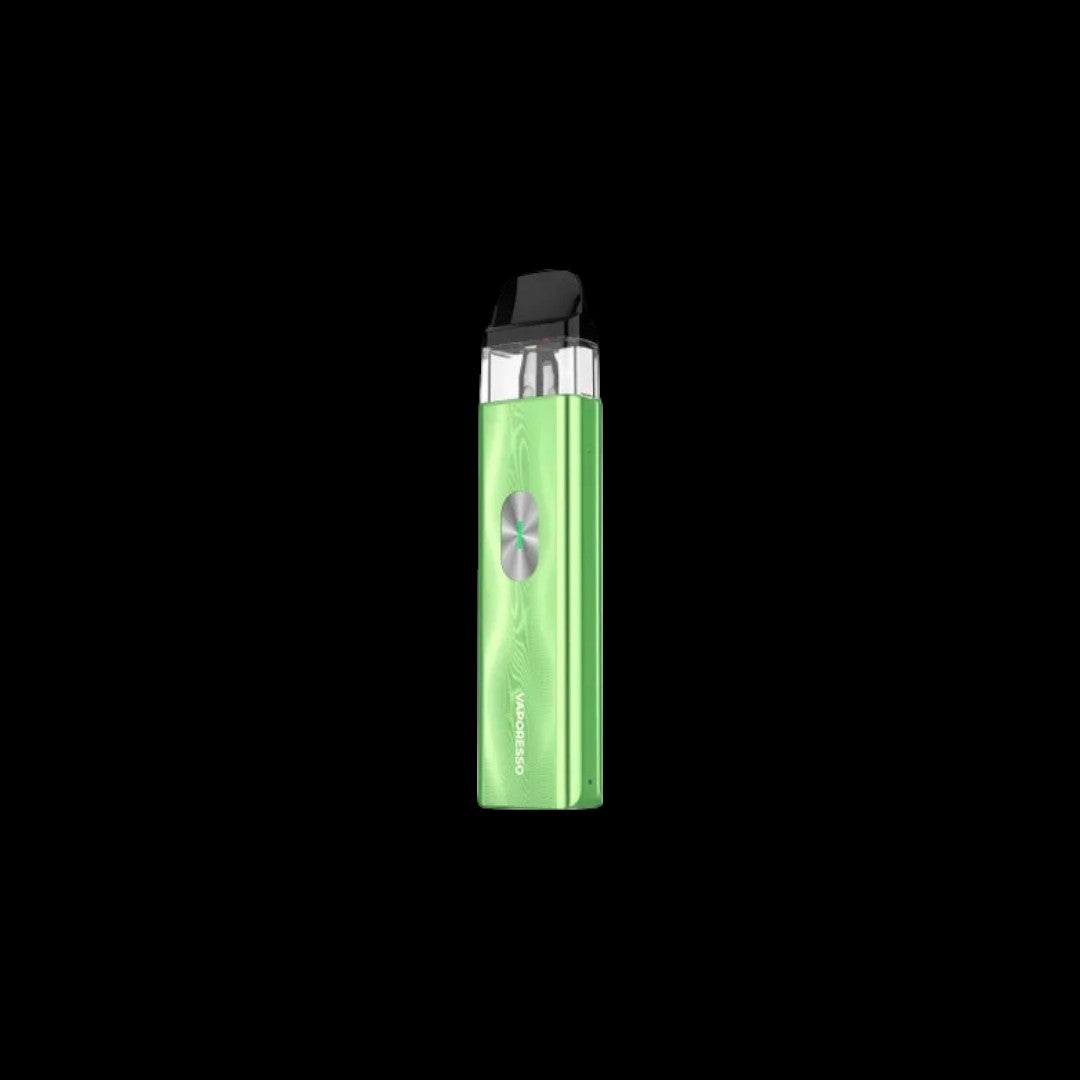 VAPORESSO XROS 4 Mini Pod Kit, Camo Yellow color variant with 0.4ohm COREX 2.0 pod, adjustable airflow, extended battery life, reliable pod system designed for Ontario and Quebec vapers.