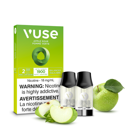 VUSE Epods (2 PCK), Berry Watermelon flavour, 2% (20mg) nicotine, compatible with Vuse ePod 2 devices, designed for Ontario and Quebec vapers.