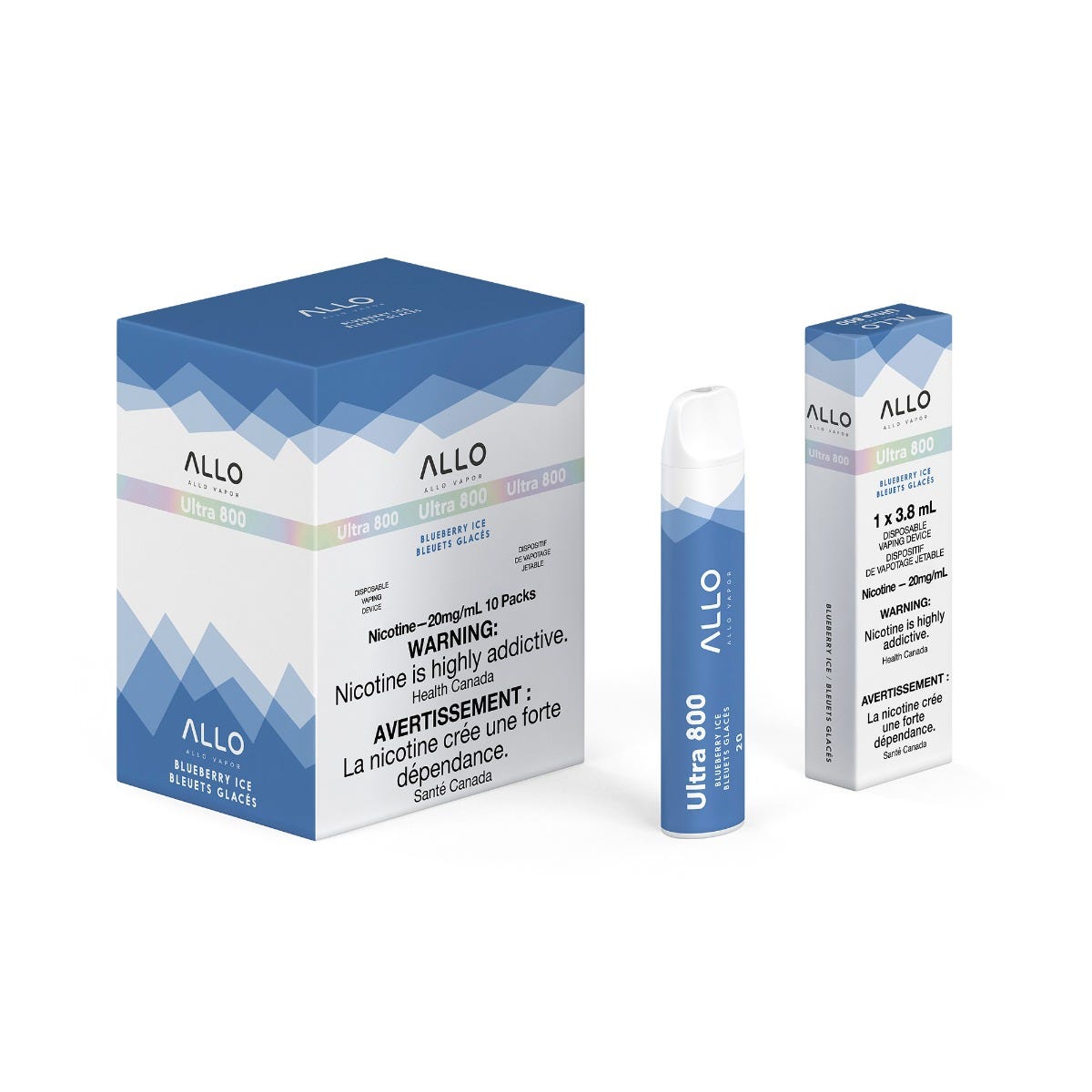 Allo Ultra 800 Disposable Vape — Blueberry Ice