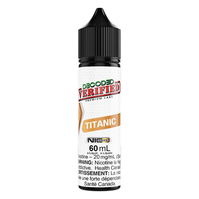 DECODED Verified Titanic Salt Nic E-Juice 60mL - Supa Vapes