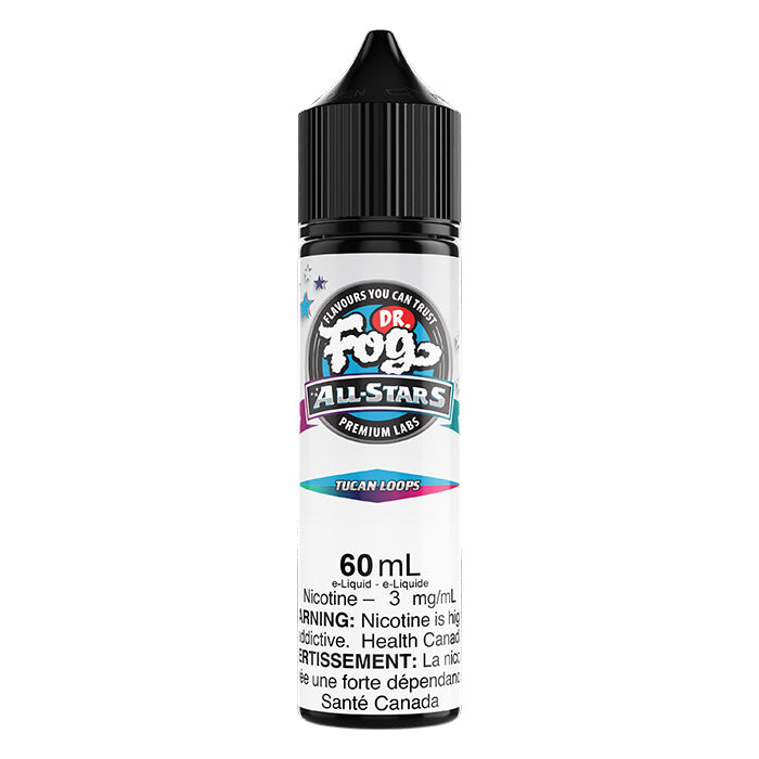 Dr. Fog All Stars Tucan Loops Freebase E-Juice 60mL - Supa Vapes
