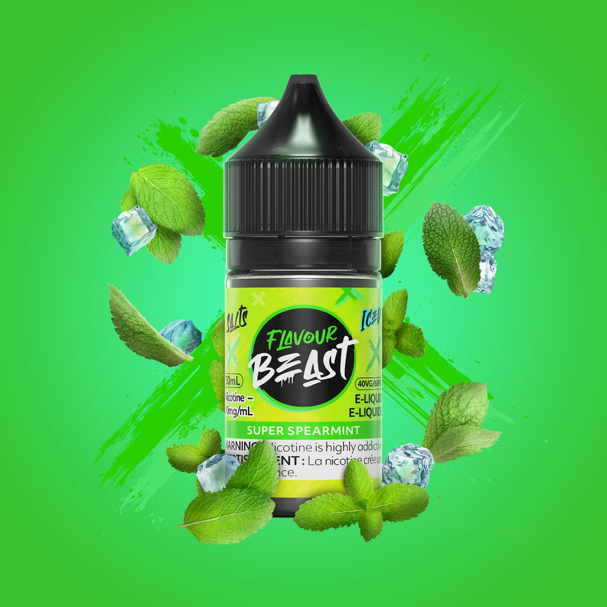 Flavour Beast E-Liquid Salt 30mL Super Spearmint - Supa Vapes