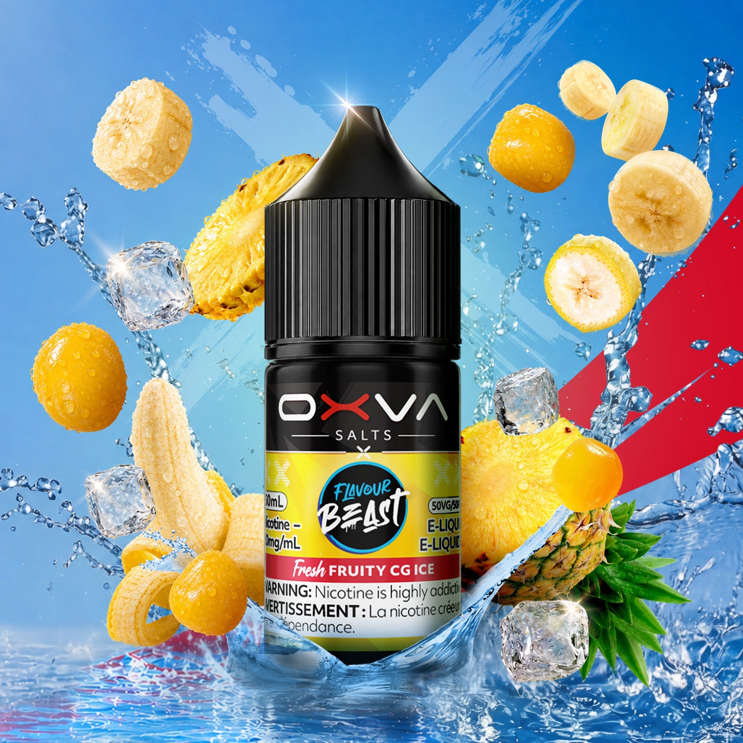 Flavour Beast x OXVA Fresh Fruity CG Ice Salt Nic E-Juice 30mL - Supa Vapes