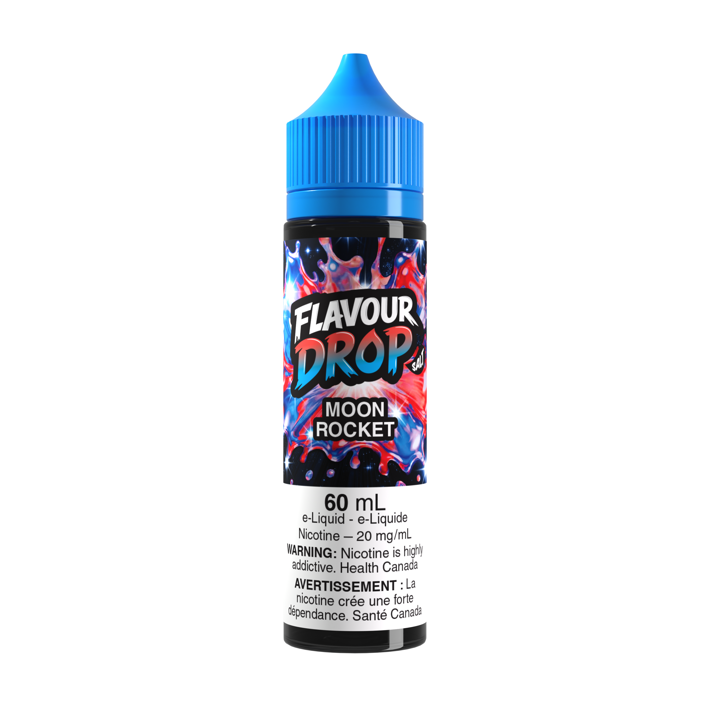 Flavour Drop Salt Moon Rocket 60mL salt nicotine e-liquid bottle