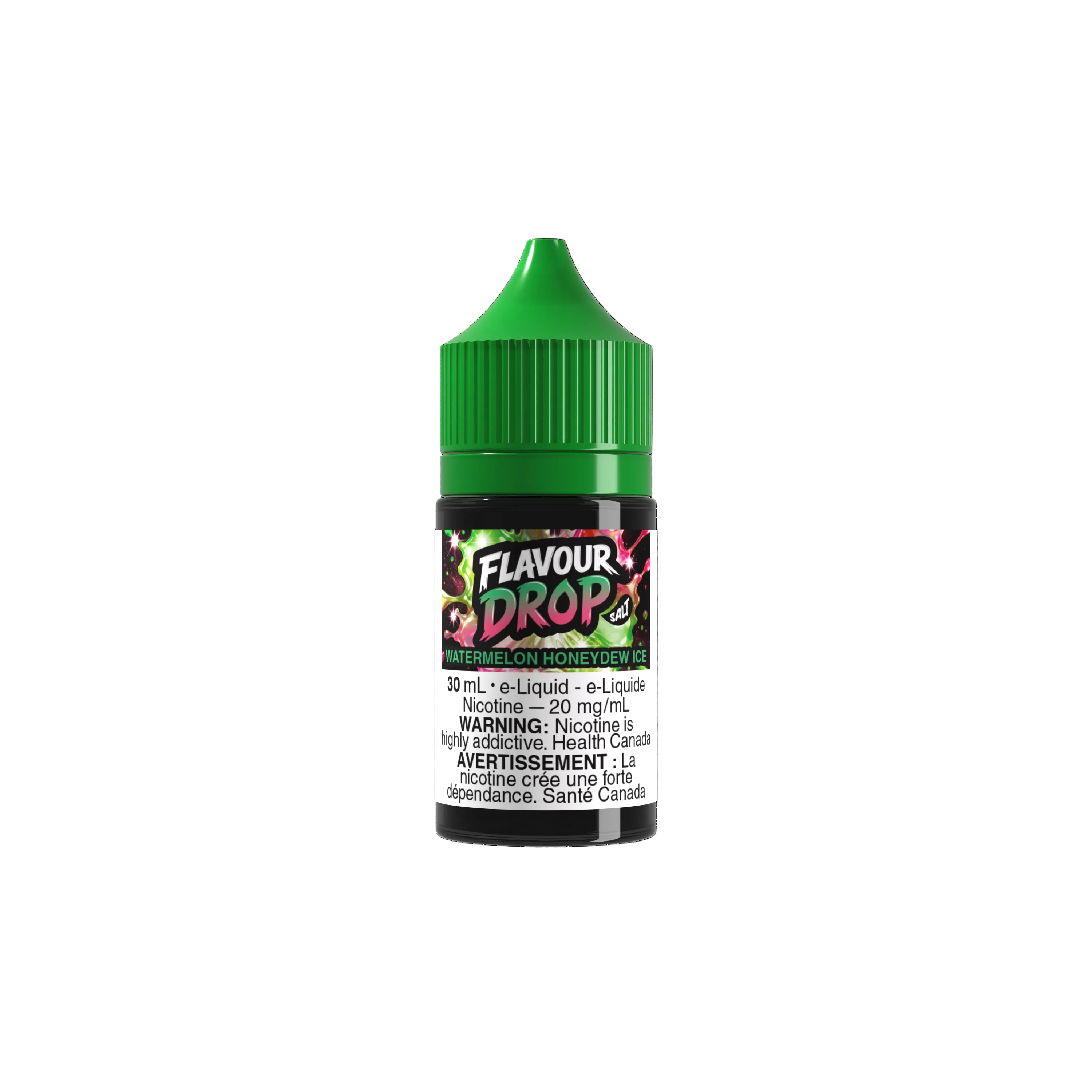 Flavour Drop Salt Watermelon Honeydew Ice 30mL salt nicotine e-liquid bottle