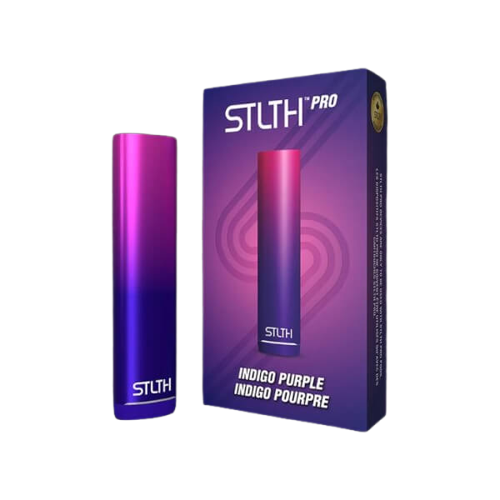 STLTH PRO Device, Nebula Blue finish, long-lasting battery, rich flavor with STLTH PRO Pods, ideal for adult vapers in Ontario and Quebec.