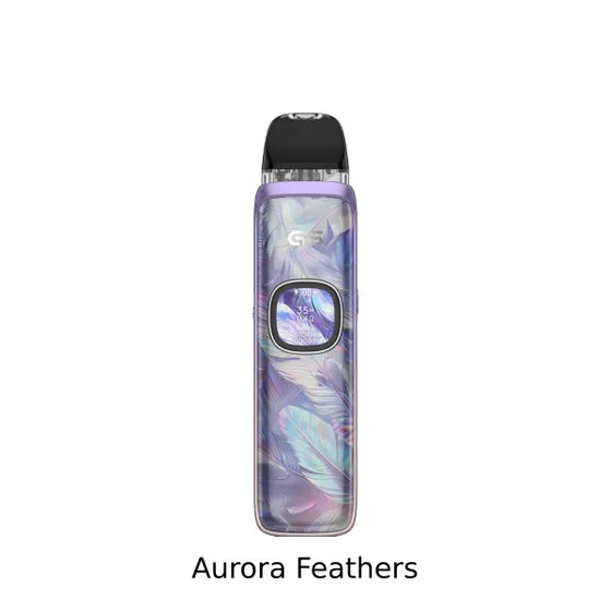 UWELL Caliburn G5 open pod kit in Aurora Feathers with IML frosted panel