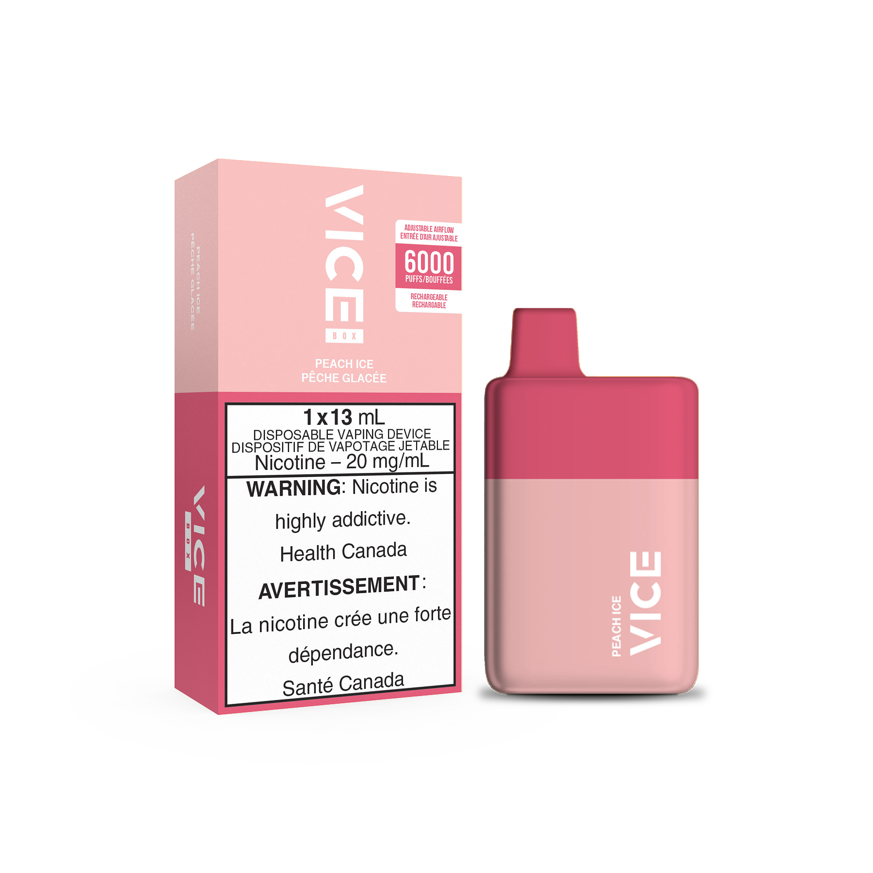 VICE Box 6000, Lemon Dream flavour vape, smooth taste, ideal for Ontario and Quebec vapers.