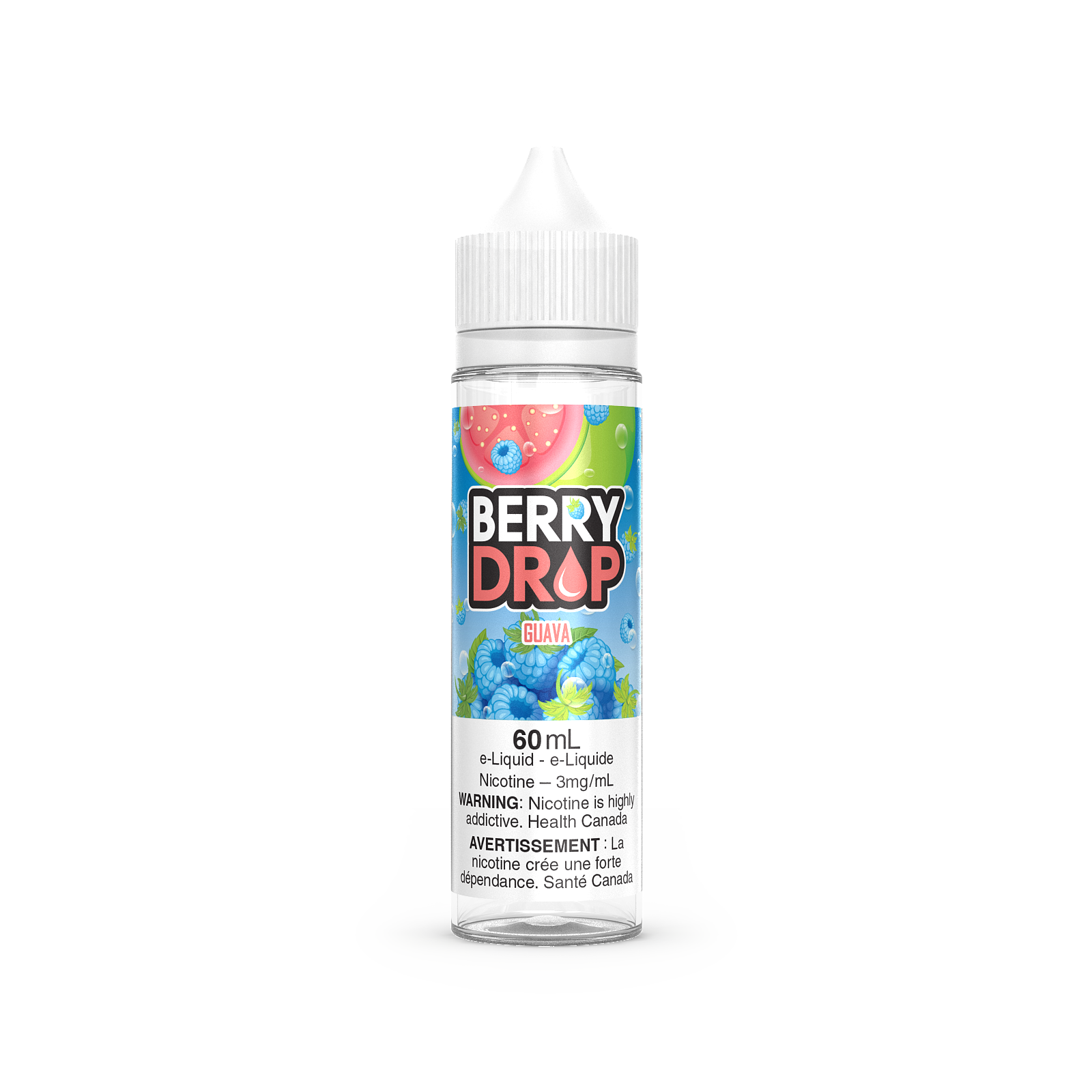 Berry Drop 60mL vape juice, Banana flavour, 12mg nicotine strength, fruity berry blend with fresh banana taste, ideal for Ontario and Quebec vape enthusiasts.