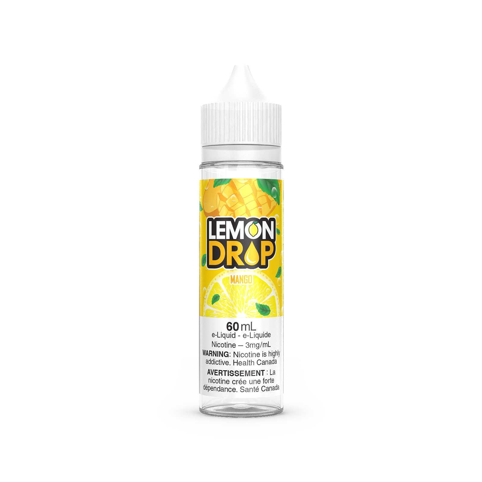 Lemon Drop vape juice, Blood Orange flavour, 3mg nicotine strength, tangy citrus blend with lemon and blood orange for a fresh and balanced vaping experience, ideal for vapers in Ontario and Quebec.